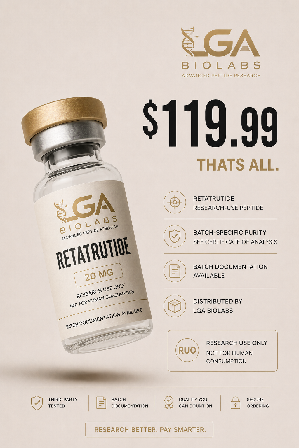 LGA Biolabs research-use product information graphic